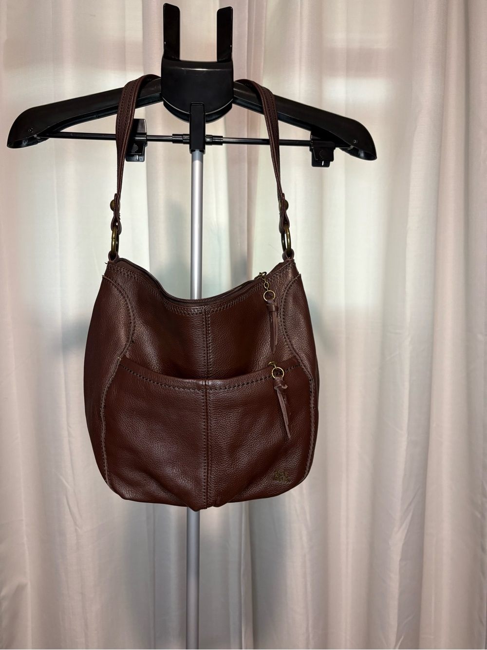The Sak Iris Leather Pebbled Slouchy Hobo Bag